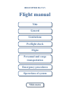 Flight Manual - (page 1)
