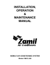 Installation, Operation & Maintenance Manual - (page 1)