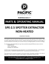 Parts & operating manual - (page 1)