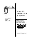 Service Reference Manual - (page 1)