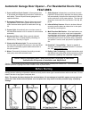 Owner Installation And User Manual - (page 4)