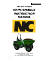 Maintenance Instructions Manual - (page 1)