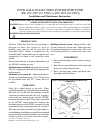 Installation And Maintenance Instructions - (page 1)