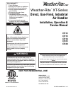 Installation, Operation & Service Manual - (page 1)