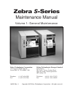 Maintenance Manual - (page 1)