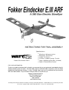 Instructions For Final Assembly - (page 1)