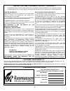 Assembly, Installation And Operation Instructions - (page 8)