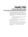 Quick Results Manual - (page 9)