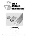 Technical Specifications - (page 1)