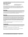 Product Specification And Service Manual - (page 2)
