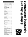 Operation, T Roubleshooting And Replacement Parts Manual - (page 15)