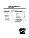 Operation, T Roubleshooting And Replacement Parts Manual - (page 19)