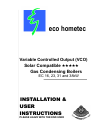 Installation & User's Instructions - (page 1)