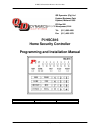 Programming And Installation Manual - (page 1)