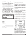 Service & Installation Manual - (page 5)