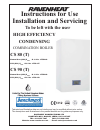 Instructions For Use Installation And Servicing - (page 1)