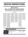 Service Instructions Manual - (page 1)