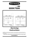 Servicing Instructions - (page 1)