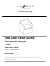 Use and care manual - (page 1)