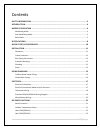 Installation, Operation And Maintenance Manual - (page 2)