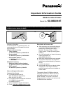 Important Information Manual - (page 1)