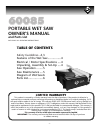 Owner's Manual And Parts List - (page 2)