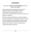 Instructions For Use And Guarantee - (page 34)