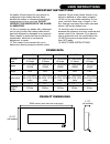 Installation & Service Instructions Manual - (page 4)