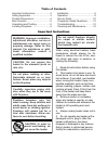 Safety Information And Operations Manual - (page 2)
