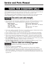 Service And Parts Manual - (page 8)