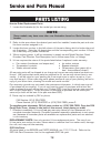 Service And Parts Manual - (page 72)