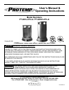 User's Manual & Operating Instructions - (page 1)