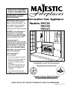 Installation And Homeowners Operating Instructions - (page 1)