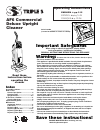 Operating instructions manual - (page 1)