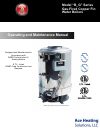 Operating And Maintenance Manual - (page 1)