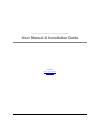 User Manual & Installation Manual - (page 2)