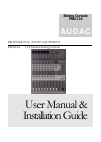 User manual & installation manual - (page 1)