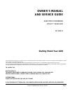 Owner's Manual & Service Manual - (page 3)