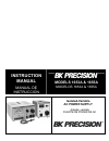 Instruction manual - (page 1)