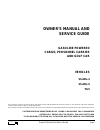 Owner's manual and service manual - (page 3)