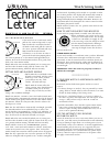 Technical Letter - (page 1)