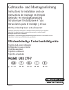 Instructions For Installation And Use Manual - (page 1)
