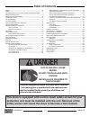 Installation And Operating Instructions Manual - (page 2)