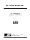 Installation instructions manual - (page 1)
