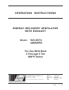 Operation Instructions Manual - (page 1)