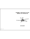 Assembly And Installation Manual - (page 1)
