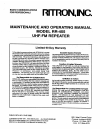 Maintenance And Operating Manual - (page 1)