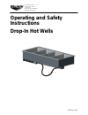 Operating And Safety Instructions Manual - (page 1)
