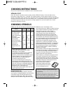 Operating Instructions & Cook Book - (page 11)