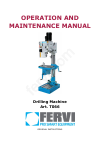 Operation And Maintenance Manual - (page 1)